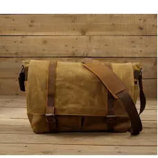 ヴィンテージバティックキャンバスブリーフケースYGH-3